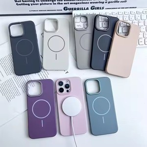 Yeni basit katı telefon koruyucu kabuk manyetik telefon kapak kılıf darbeye sert arka kapak kabuk ile satışa telefon için - Product Image 4