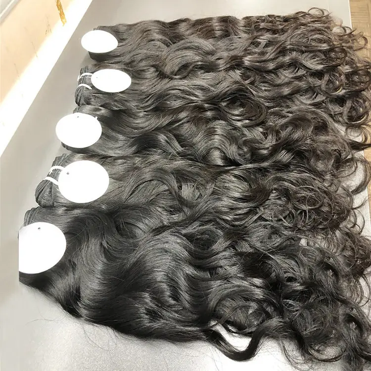 Paquetes de cabello humano vietnamita de ondas naturales de cabello ondulado camboyano sin procesar 100% en color 1B productos para el cabello de alta calidad
