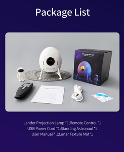 Spaceman gece lambası uzay gemisi projektör tip-c Plug-in bulutsusu işık ortam işığı Astronaut uzay kapsülü BT hoparlörlü - Product Image 6