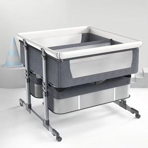 High-quality Twins Crib Portable Folding Crib for New Born Baby <strong>Cradle</strong> Baby Crib Bed for Twins Bedding Set New Born Baby Bed Set - Product Image 1