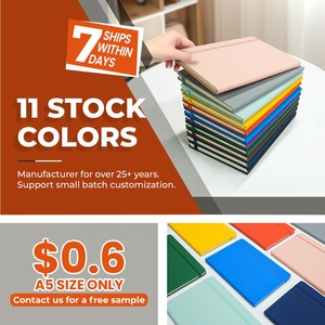 Promosyon Pu deri günlük 8.45X5.7 "ucuz fiyat kaplı noktalı ızgara baskı boş ciltli defter günlüğü elastik bant ile - Product Image 2