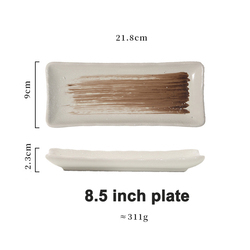 Plato blanco de 8,5 pulgadas