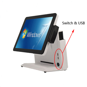 Все в одном, pos-терминал windows 15,6 дюйма, система точки продаж с MSR