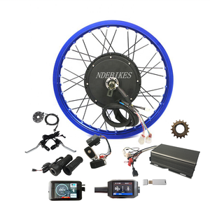 Elektrikli arka Hub Motor tekerlek 48V 60V 72V 5000W elektrikli bisiklet kiti ile isteğe bağlı lityum iyon batarya, denetleyici ve LCD ekran - Product Image 2