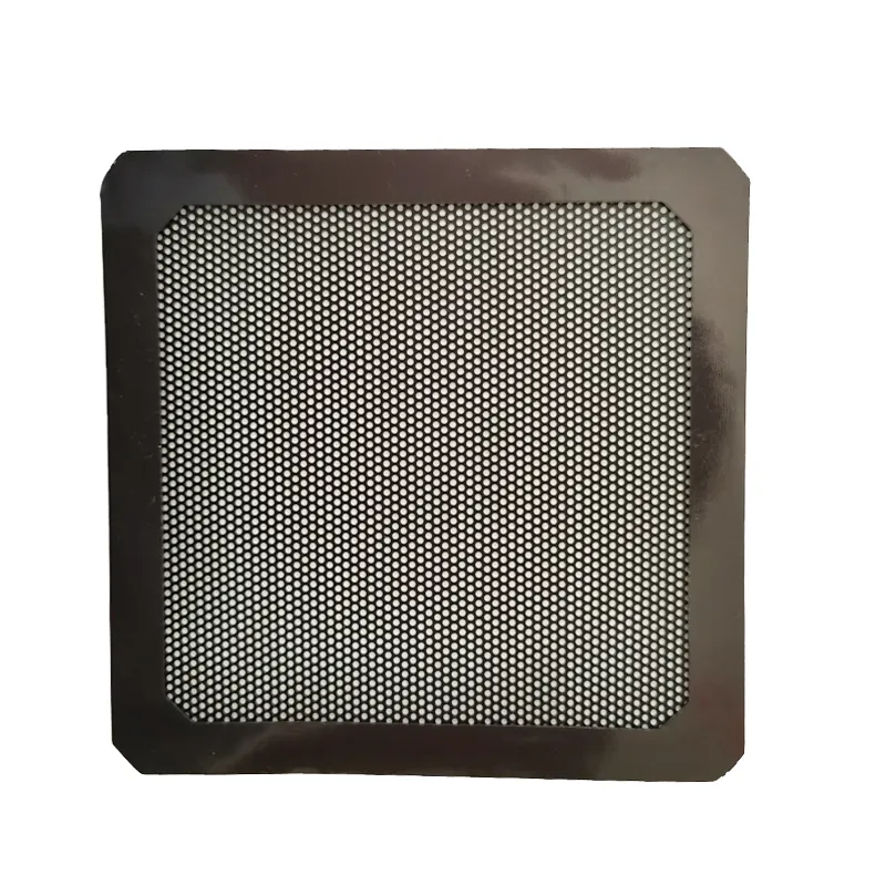 120MM PC Fan toz filtresi bilgisayar kasası fanı manyetik çerçeve toz filtre ince PVC örgü, uzunluk 4.72x4.72 inç siyah