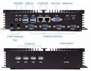 Mini ordenador industrial 3317u Win-Dows 7 Win-Dows XP sistema de escritorio Computador HD + HD WiFi BT - Product Image 2