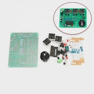 DIY <strong>Kits</strong> AT89C2051 Electronic Clock Digital Tube LED Display Suite Electronic Module Parts and Components DC 9V - 12V - Product Image 1