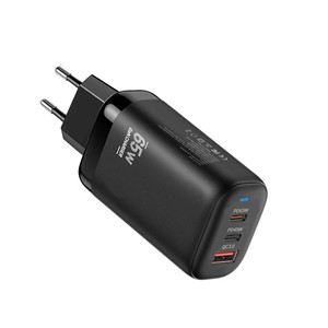 65W Gan Charger 2C+A Fast <strong>Charging</strong> Power Adapter USB C Phone Charger with LED Display <strong>Lamp</strong> - Product Image 1