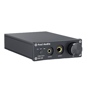 Fosi Audio Q5 USB DAC Converter ESS9018K2M Decodificador digital a analógico Mini adaptador de audio estéreo Amplificador de auriculares Preamplificador - Product Image 1