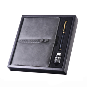 Cuaderno en espiral francés diario de papel gráfico al por mayor cuero de PU con banda elástica A5 agenda - Product Image 1