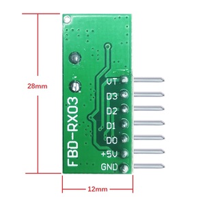 Drahtloser 433-MHz-HF-Modulemp fänger Eingebauter Lerncode 1527 Decodierung eines 4-Kanal-Ausgangs