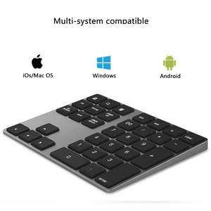 Wireless Bluetooth <strong>Number</strong> Pad for Laptop Rechargeable <strong>Numeric</strong> <strong>Keypad</strong> 35-Keys Numpad <strong>Keyboard</strong> for Mac Windows - Product Image 3