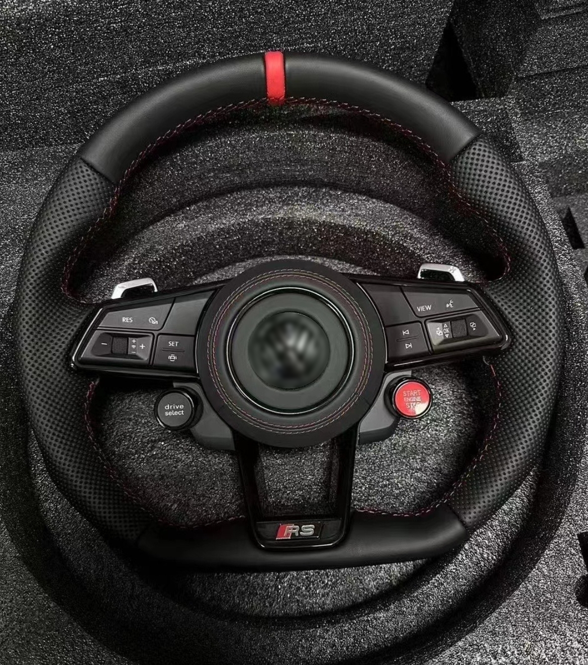 Rojo-Botón doble + Conjunto de paleta