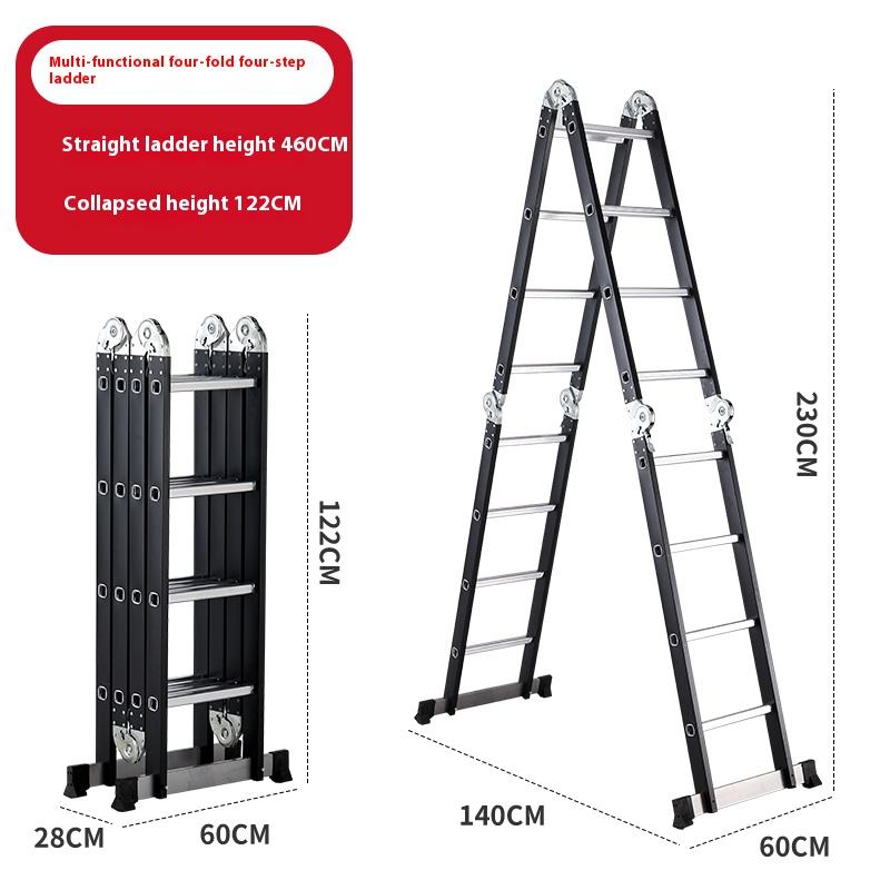 Cuatro pliegues-Escalera de cuatro peldaños