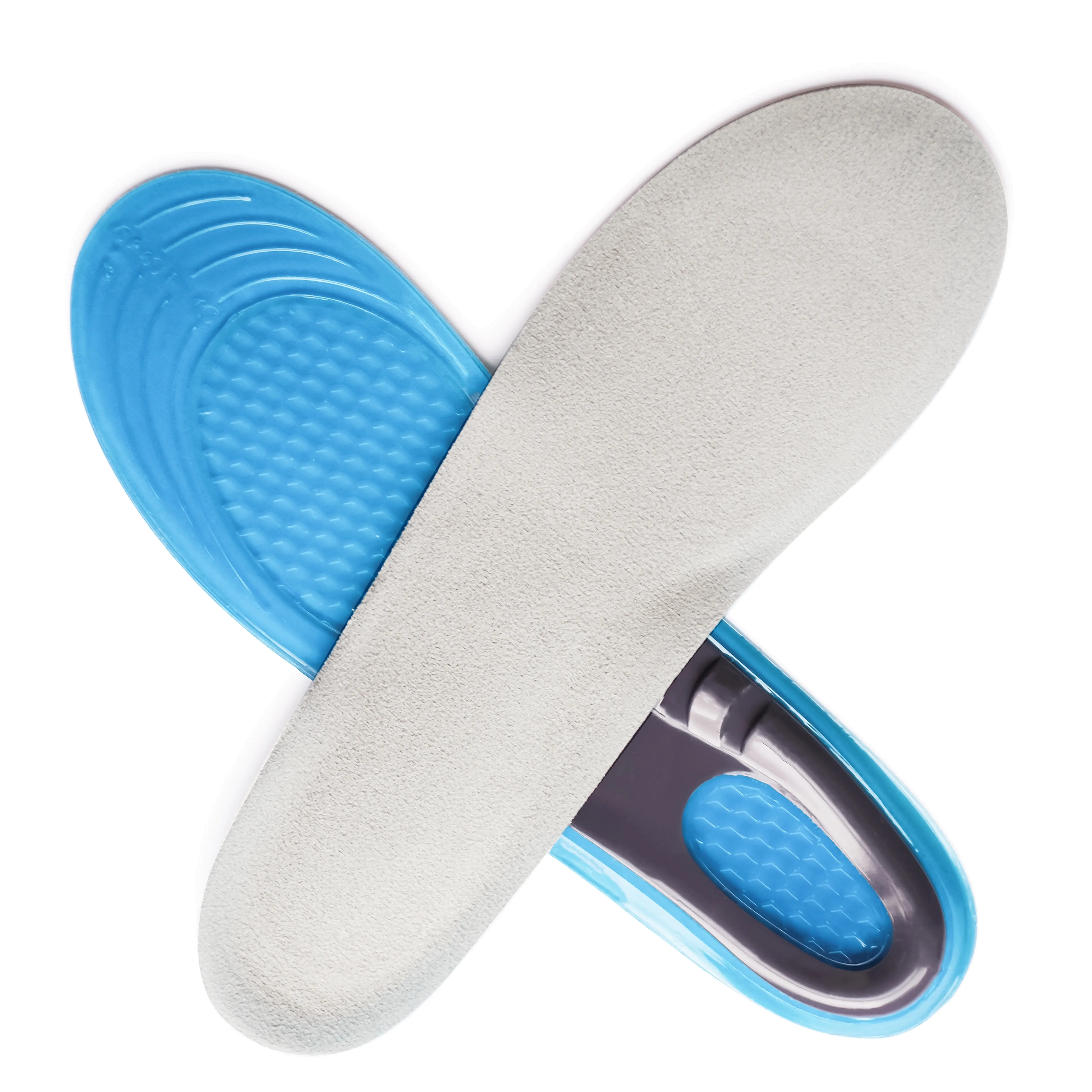 Silikon kaymaz jel spor ayakkabı tabanlık yumuşak TPE ortez ayak pedleri masaj etkisi ile diğer tabanlık