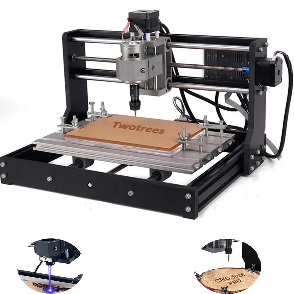 Twotrees CNC 3018 Pro Wood Router wooden designer engraver machine CNC 3018S ODM woodworking small diy wood router machine Price