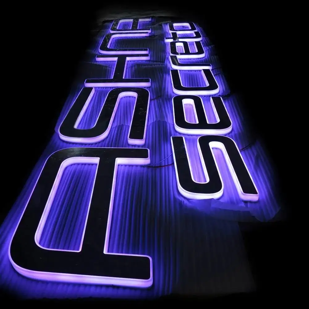 Pubblicità illuminata da esterno luce acrilica su Logo personalizzato segno elettronico del negozio segno anteriore 3D lettera Led Business