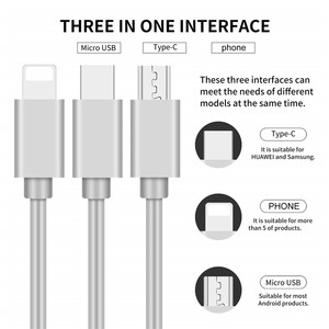 マルチリトラクタブル急速充電器コード3A、3-in-1 USB充電ケーブル - Product Image 6