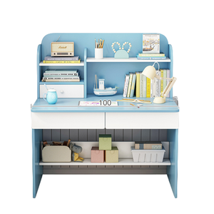 Escritorio y estantería para estudiantes, combinación sencilla, práctico, nórdico, para dormitorio y estudio - Product Image 3