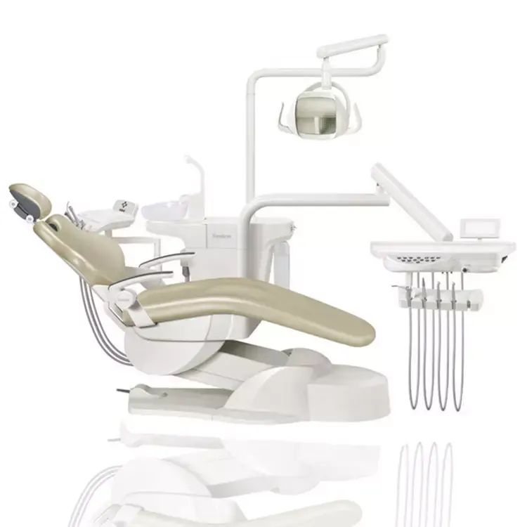 Yüksek kalite standart boyut lüks çin tıbbi dişçi koltukları ünitesi fiyat diş ünitesi sandalye