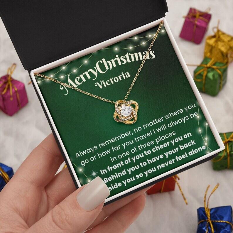 Gold Necklace + High-End Gift Box