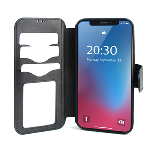 厂家价格磁铁皮革手机翻盖钱包外壳iPhone 15 Pro Max钱包外壳带卡座 - Product Image 1