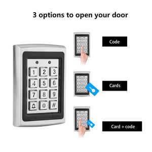 Sicherheits system Wasserdichtes Metall gehäuse Proximity RFID Reader 125kHz Arbeit Standalone Access Control Keypad - Product Image 5
