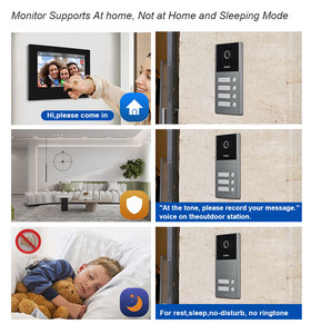 Smart 7-Inch IPS Touch Monitor Video Door Phone System 1080P HD Cámara Tuya App Control remoto Intercomunicador de 2 vías Inalámbrico al aire libre