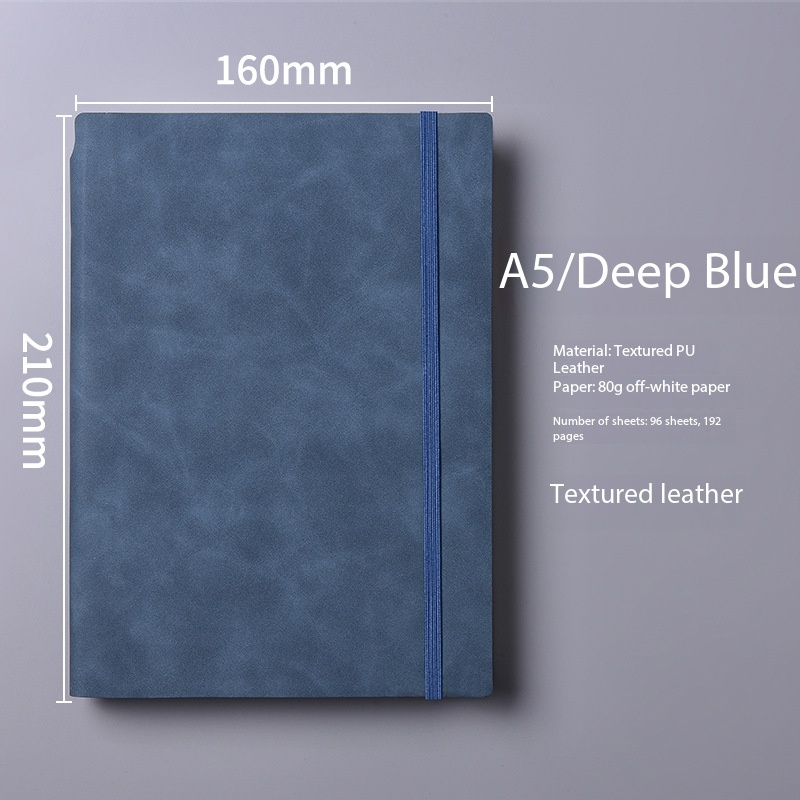 96 sheets, 192 pages, deep blue