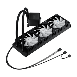 Coolleo 360 Đen argb làm mát bằng nước trường hợp máy tính vô hạn Gương Thần ánh sáng đồng bộ hóa hỗ trợ 1700/AM5 4pin cho CPU Cooler - Product Image 4