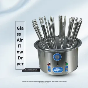 Paslanmaz çelik hızlı tüp kurutma için c-tipi elektrikli ısıtma pompası çok delikli cam enstrüman hava akımı kurutma - Product Image 5