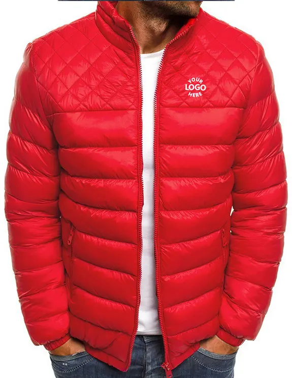 2024 Venda por grosso de roupas de inverno bolha jaqueta personalizada para homens fabricante de roupas