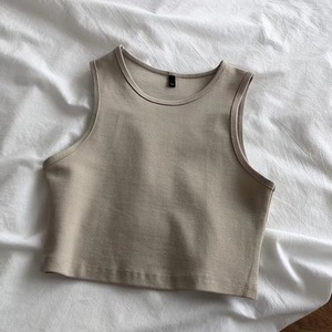 定制柔软棉热性感裁剪背心女式背心 - Product Image 1