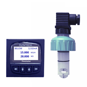 Salida de pulso NPN PNP, medidor de flujo de agua de rueda de paleta de línea de tubería de plástico de 65mm, impulsor Digital, medidor de flujo de turbina - Product Image 2