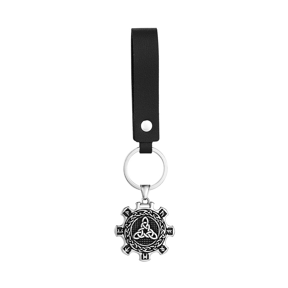 Porte-clés pendentif cordon en cuir
