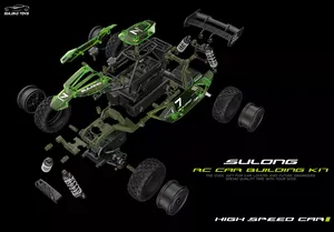 1:18 <strong>RC</strong> <strong>Cars</strong> 2.4 GHz Remote Control Building <strong>Car</strong> <strong>RC</strong> Racing <strong>Car</strong> DIY Building Kits for Kids STEM Toy Gift - Product Image 5