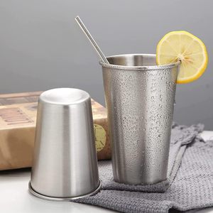 200ml 300ml 350ml 500ml 600ml 700ml Beer Mugs Dishwasher Safe Stackable 18/8 Stainless Steel Beer Pong Pint <strong>Cups</strong>