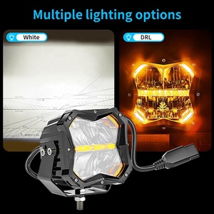 50W 10000LM off-road Đèn làm việc ánh sáng với 9 <span class=keywords><strong>LED</strong></span> lái xe ánh sáng bảo vệ đèn pha phía trước cho khả năng tương thích rộng - Product Image 3