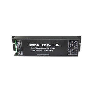 DMX512 3CH Controlador de tira de luz de pantalla digital 5050 RGB RGBW DMX512 3 * 4A Decodificador