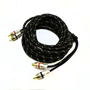 High Quality Car Audio <strong>Wire</strong> Connectors Amplifier Receiver Hifi Subwoofer 2 <strong>RCA</strong> to 2 <strong>RCA</strong> Cable - Product Image 6