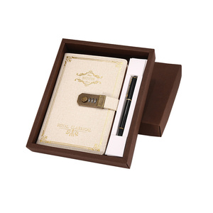 Toptan A5 antika kod kitap kilidi günlüğü kalınlaşmış şifreli kilit öğrenci not defteri kırtasiye kitap - Product Image 6