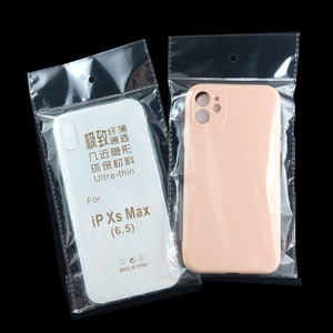 定制印刷透明塑料手机套OPP包装袋带头透明防静电塑料袋Tpu盒 - Product Image 2