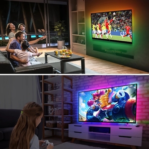 5V WS2812B usb'li şerit LED ışık 5050 RGB rüya rengi ortam TV kiti için masaüstü bilgisayar ekran arka plan aydınlatması 1M 2M 3M 4M 5M - Product Image 5