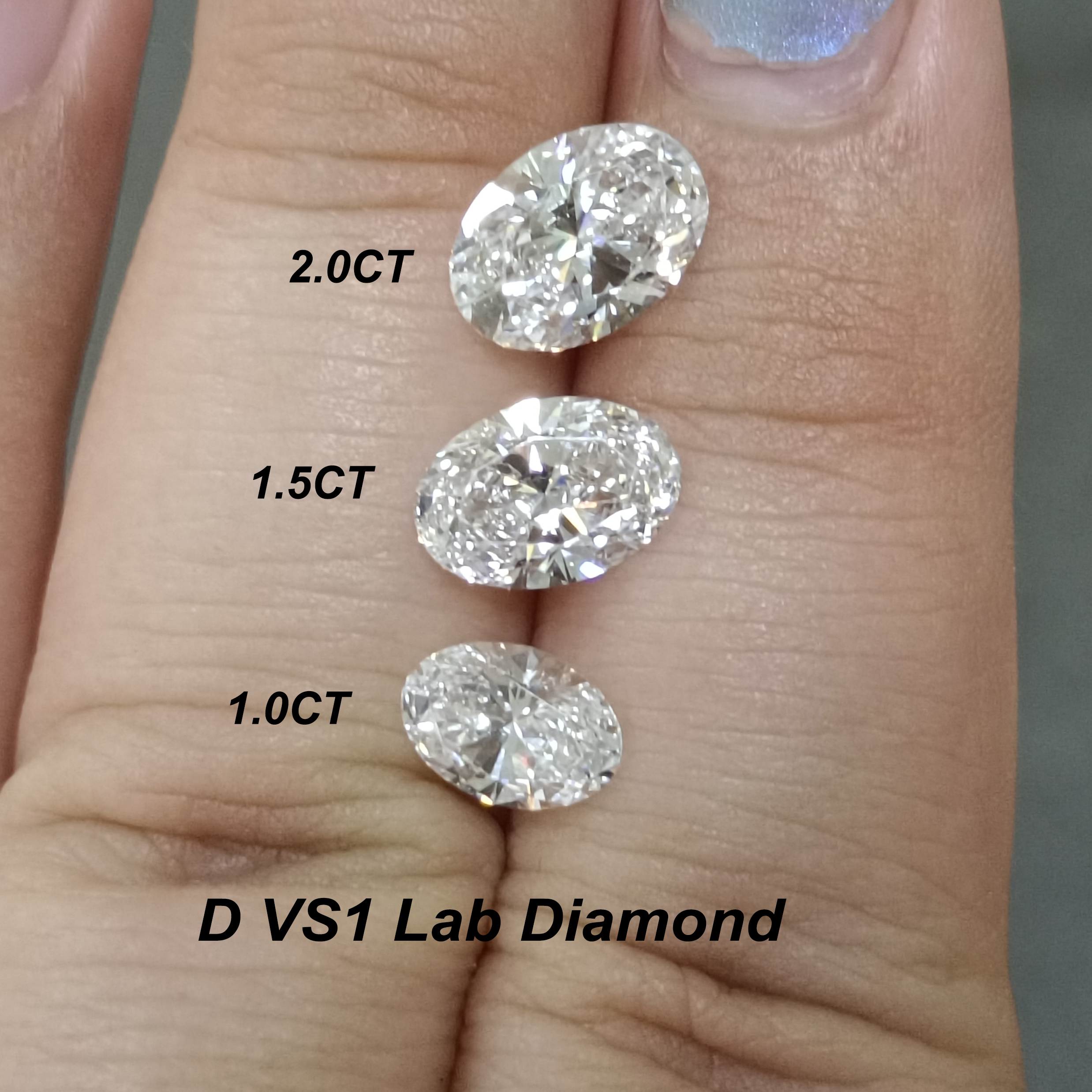 1.5ct Lab Diamond