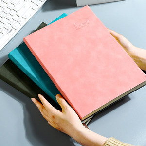 Custom Pink Black Brown Kraft Paper Cardboard <strong>Perfect</strong> Sew <strong>Binding</strong> Lay Flat Sketchbook Journal Blank Plain Soft Cover <strong>Notebook</strong> - Product Image 4
