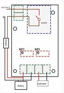 XH-M601 pil şarj kontrol panosu 12V akıllı şarj güç kontrol paneli otomatik şarj gücü - Product Image 6