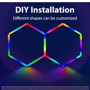 Hochwertige RGB LED Arbeits leuchte 12V RGB Licht Großhandel Custom Safety Fernbedienung Hexagon Beleuchtung