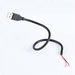 Usb kablosu Gooseneck paslanmaz çelik ince kaz Goos boyun