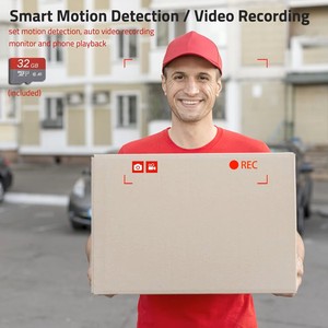 Kit de sistema de videoportero 1080p, videoportero AHD con monitor de 7 pulgadas y 10 pulgadas, pantalla táctil, tarjeta IC, desbloqueo de aplicación inteligente Tuya - Product Image 4