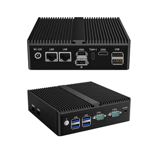 Mini Server Fanless Celeron N5105 N6000 3215u 4Core automazione del Computer industriale Win11 Pfsense IoT 2LAN 2HD DP Type-c 4G Lte - Product Image 2
